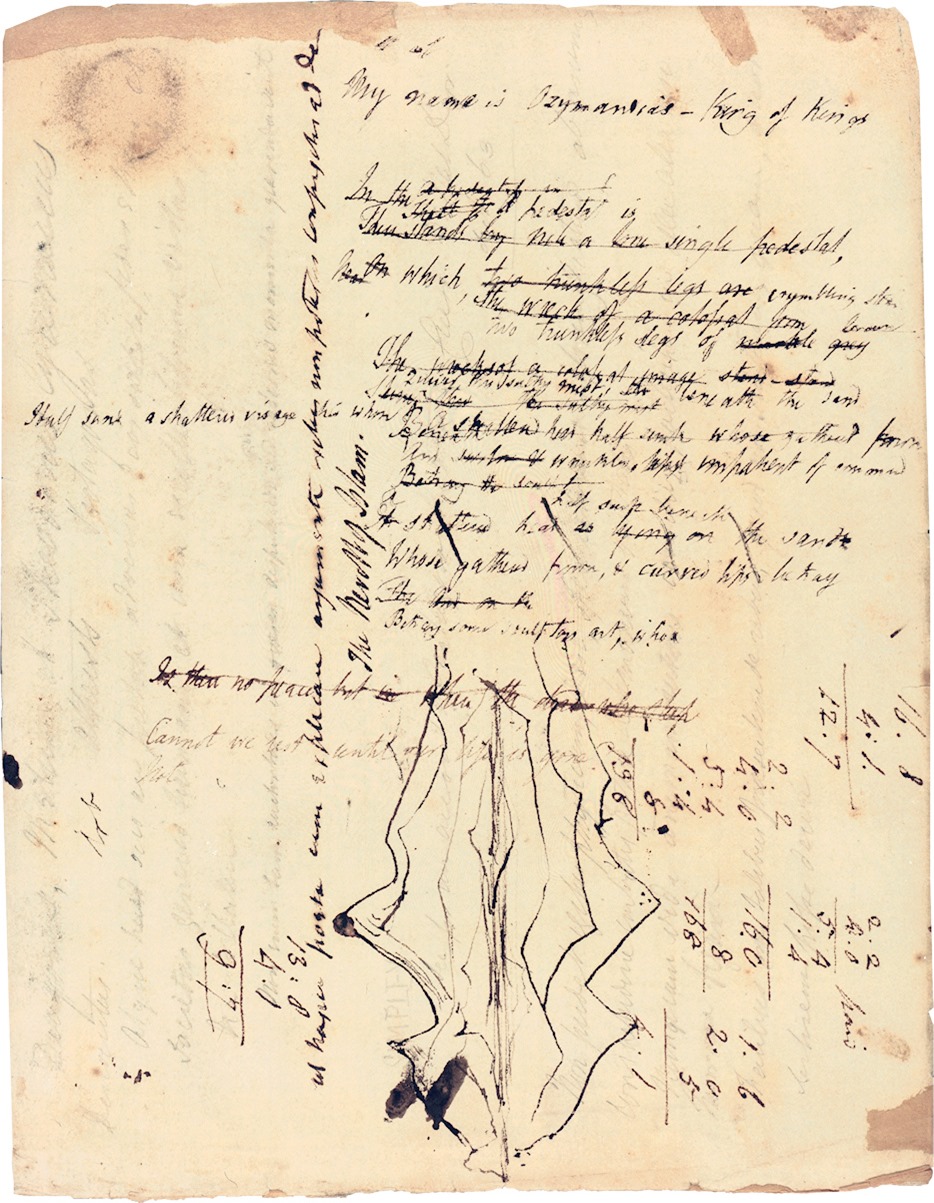 Ozymandias 1817 draft