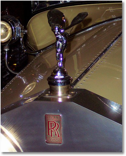 Vintage Rolls Royce & Hood Ornament. Museum of Automobiles. Petit Jean Mountain, Arkansas. Near Petit Jean State Park rolls royce hood ornament
