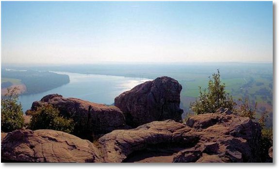 Overlooking the Arkansas River from Stout's Point, Petit Jean State Park, Arkansas, October 2006