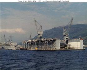The drydock in Holy Loch, Scotland
