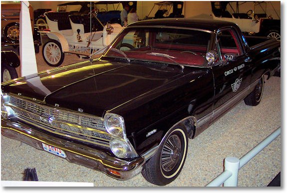 elvis presley's el camino at museum of automobiles on petit jean mountain