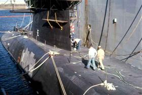 USS Casimir Pulaski, SSBN633 - next to sub tender