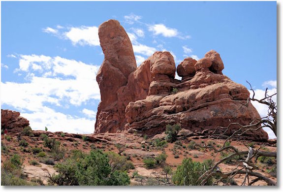 turret arch from the side arches national park