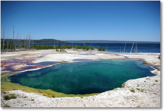 abyss pool, west thumb geyser basin, yellowstone national park, wyoming