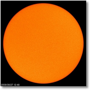sunspot free - august 27 2009