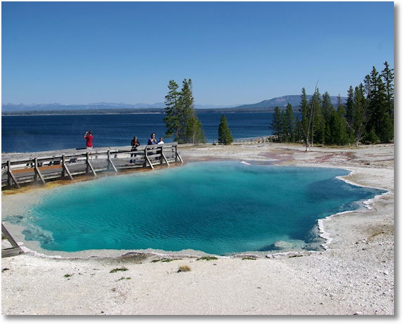 black pool, west thumb geyser basin, yellowstone national park