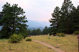 Trail from campground to Moraine Park meadows