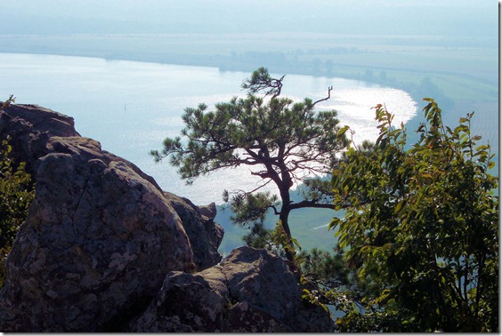 Arkansas River from Petit Jean Mountain, Petit Jean State Park, Arkansas, October 4, 2006