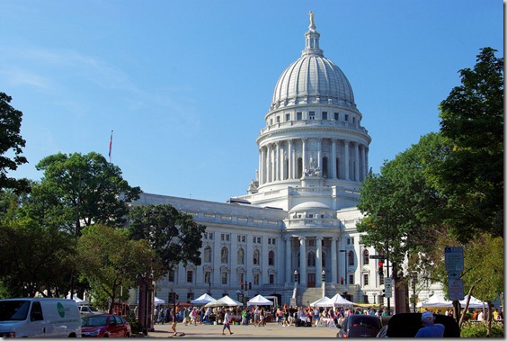 Farmers' Market in Madison at Wisconsin State Capitol, 9-20-08