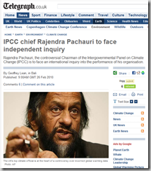 IPCC chief Rajendra Pachauri to face independent inquiry