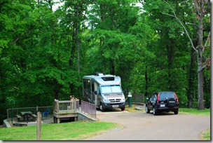 Camping Area B, Village Creek State Park, Arkansas, April 19, 2010 - our camper