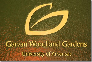 Garvan Woodland Gardens sign Garvan Woodland Gardens sign