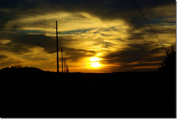sunset near Douglas, Wyoming, July 9, 20101