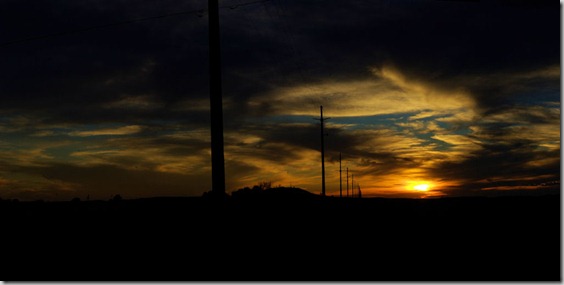 Sunset near Douglas, Wyoming