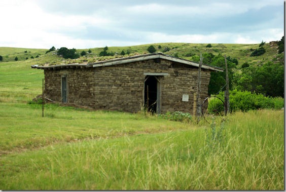 sod house at ash hollow state park, nebraska