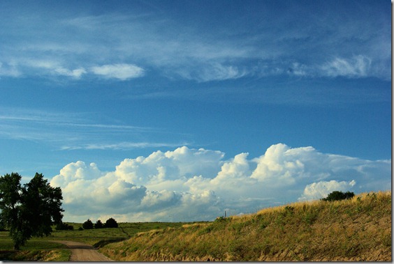 Clouds over the sandhills of western Nebraska