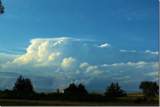 Clouds over the sandhills of western Nebraska