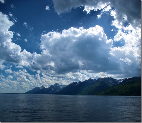 Clouds over the mountains, Grand Teton National Park, July 17, 2010
