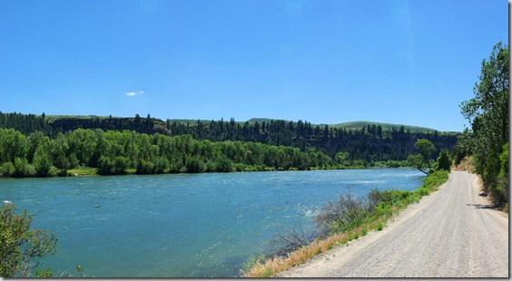 Snake river uostream of Idaho Falls,  Idaho