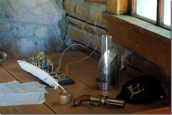 Telegraph station, Fort Caspar, Wyoming