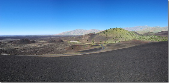 view from Inferno Cone, a cinder cone at Craters of the Moon National Monument, Idah view from Inferno Cone, a cinder cone at Craters of the Moon National Monument, Idah