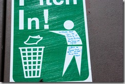 note on critter proof trash receptacle at craters of the moon
