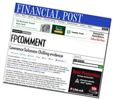Financial Post - Lawrence Solomon: Chilling evidence Financial Post - Lawrence Solomon: Chilling evidence