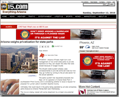 abc15.com, Arizona weighs privatization for state parks,