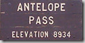 Antelope Valley to Antelope Pass 