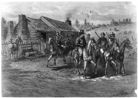The Civil War Art of Edwin Forbes - Bummers [Foragers]