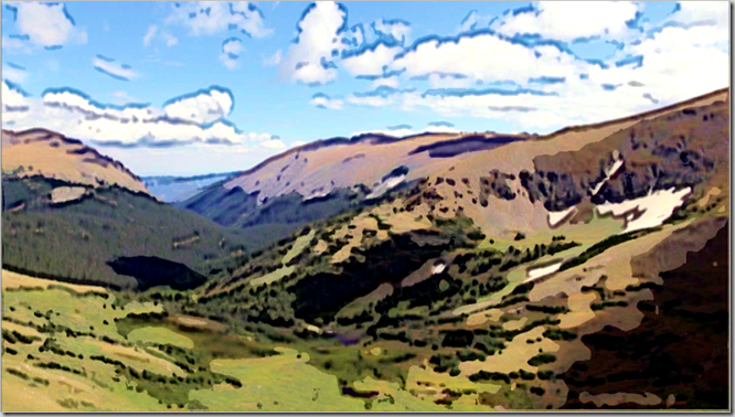 View from fall river pass