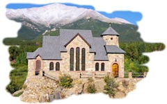 St. Catherine of Siena Chapel at St. Milo Retreat, Allenspark, Colorado; Chapel on the Rock