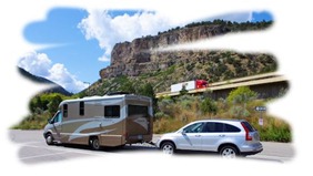 Navion IQ, Honda CRV in Glenwood Canyon Colorado.