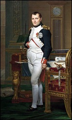 Napoleonin his study.