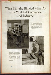 Exhibit of the Red Cross Institute for Crippled and Disabled Men and the Red Cross Institute for the Blind.