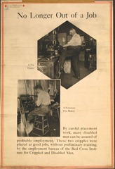 Exhibit of the Red Cross Institute for Crippled and Disabled Men and the Red Cross Institute for the Blind.