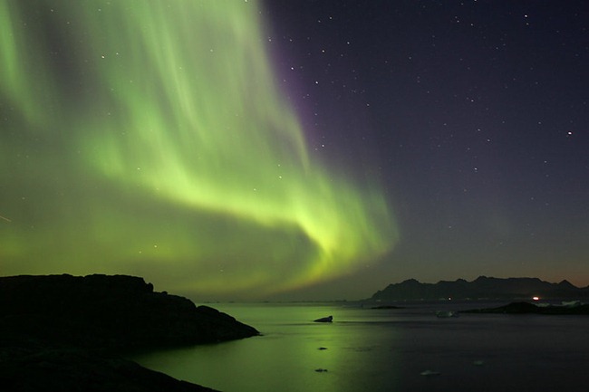 Northern Lights, Kulusuk, Greenland - a small island on the east coast, September 2005.