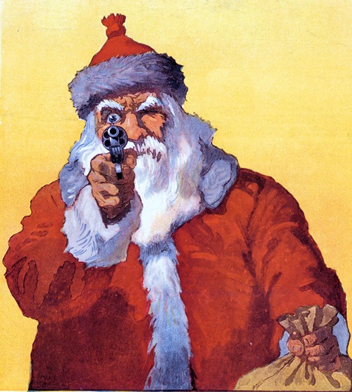 "Merry Christmas, Hands Up!" "Merry Christmas, Hands Up!"