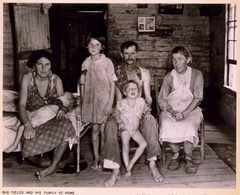 Sharecropper Bud Fields and his family at home 3g04898u