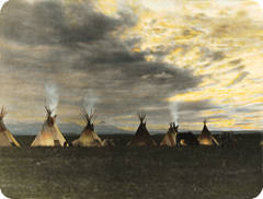 Tribal camp of the Blackfeet Indians 1044551
