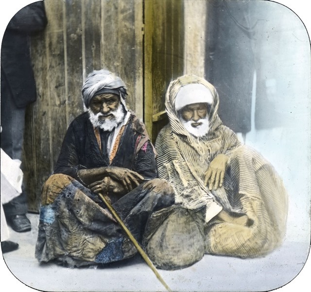 Beggars, Alexandria, Egypt - Taken some time in 1900