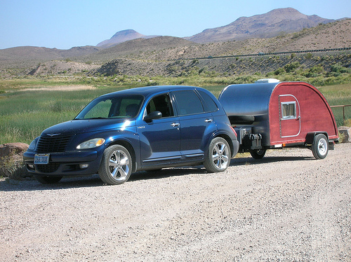 Big Woody teardrop camping trailer