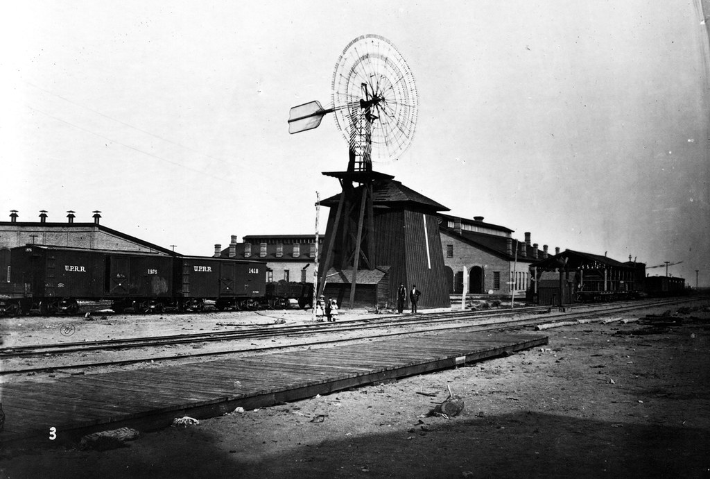 1869 Windmill at North Platte Station, photo by William Henry Jackson